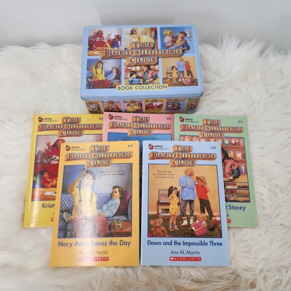 The Babysitters Club 6 Book Collection in Retro Tin Ann M Martin Books 1-5 - Picture 1 of 4